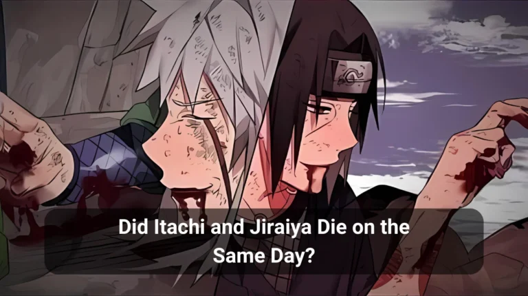 Did Itachi and Jiraiya Die on the Same Day?